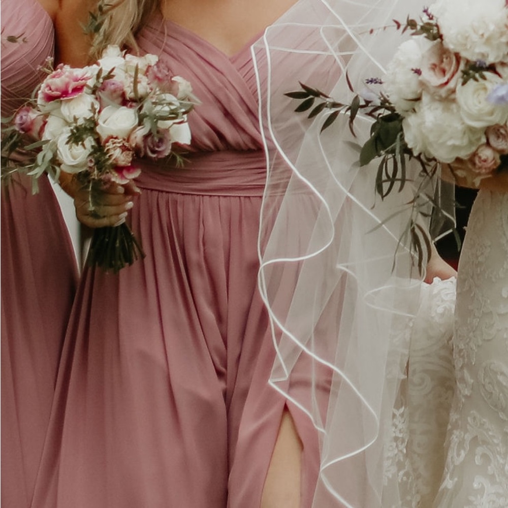 Azazie halter bridesmaid dress